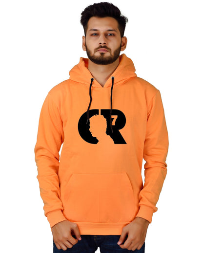Men's Regular Fit CR7 Printed Cotton Hoodie