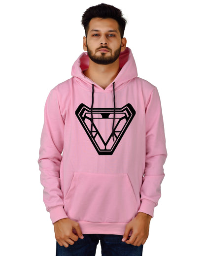 Men's Regular Fit Ironman ARC Printed Cotton Hoodie