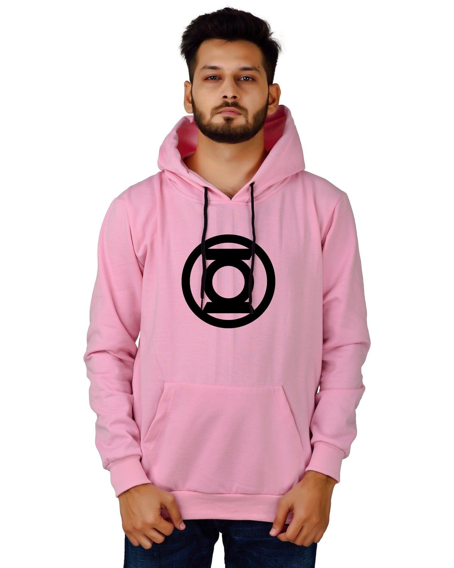 Men's Regular Fit Lalten Printed Cotton Hoodie