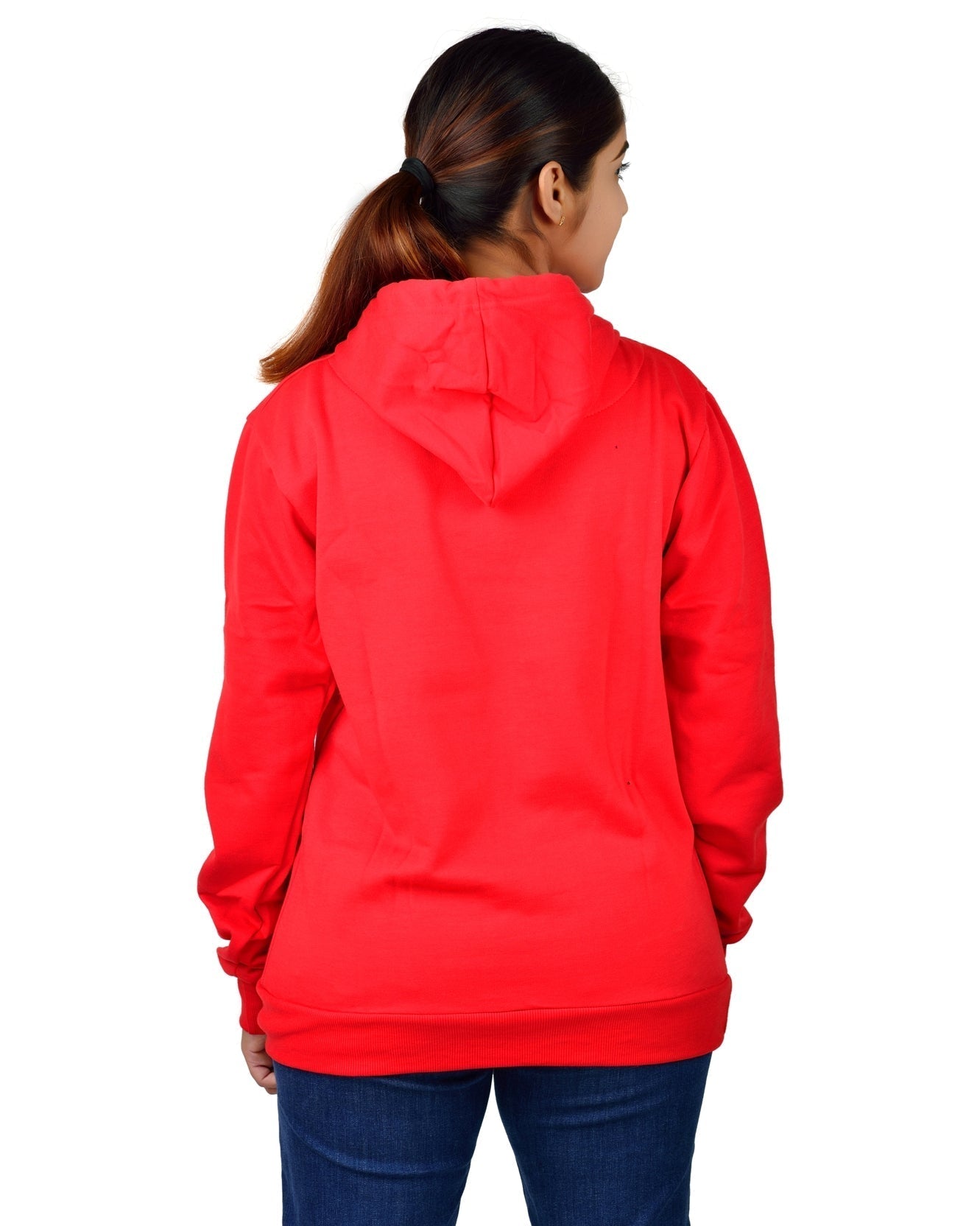 Women,s Regular Fit Cat Printed Cotton Hoodie