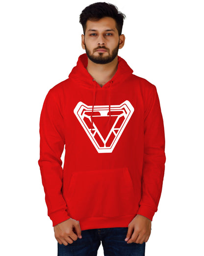 Men's Regular Fit Ironman ARC Printed Cotton Hoodie