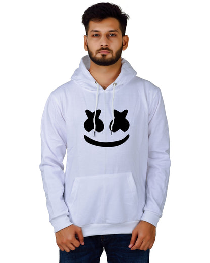 Men's Regular Fit marchmelo Printed Cotton Hoodie