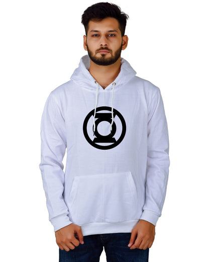 Men's Regular Fit Lalten Printed Cotton Hoodie
