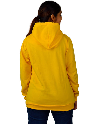 Women,s Regular Fit BSBY Printed Cotton Hoodie