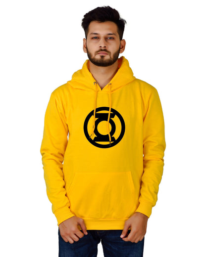 Men's Regular Fit Lalten Printed Cotton Hoodie