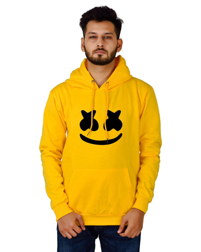 Men's Regular Fit marchmelo Printed Cotton Hoodie